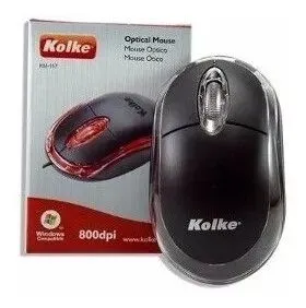 MOUSE KM-117 USB NEGRO EN CAJITA
