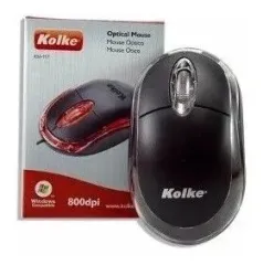 MOUSE KM-117 USB NEGRO EN CAJITA