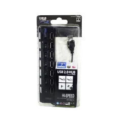ADAPTADOR HUB USB 7 PUERTOS - NEGRO