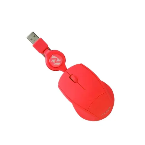 MOUSE MINI RETRACTIL USB NOGA NGM-418 ROJO