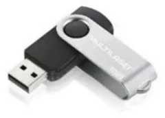 PENDRIVE 2.0 - 128GB - MULTILASER TWIST - NEGRO