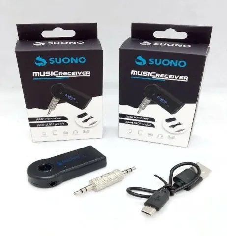 RECEPTOR BLUETOOTH ENTRADA AUXILIAR RECARGABLE SUONO