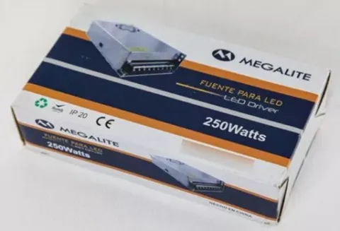 FUENTE MEGALITE PARA LED 250 WATTS VR