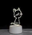 LAMPARA ACRILICO TRES LUCES MODS-010 - ST - GATO