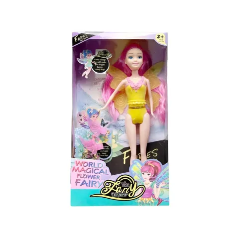 MUÑECA FAIRY HADA HS-555-5 - ZUMO - AMARILLO