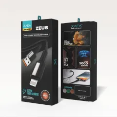 CABLE ZEUS TIPO USB-LIGHTNING MODX-00MF - XAEA - PLATA