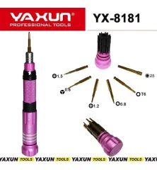 KIT DE DESTORNILLADORES -YAXUN- YX-8181