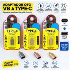 ADAPTADOR OTG V8 (H) A TIPO C (M)