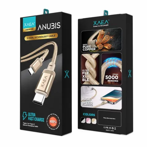 CABLE ANUBIS TIPO C-C MODX-00J1 - XAEA - CHAMPAGNE