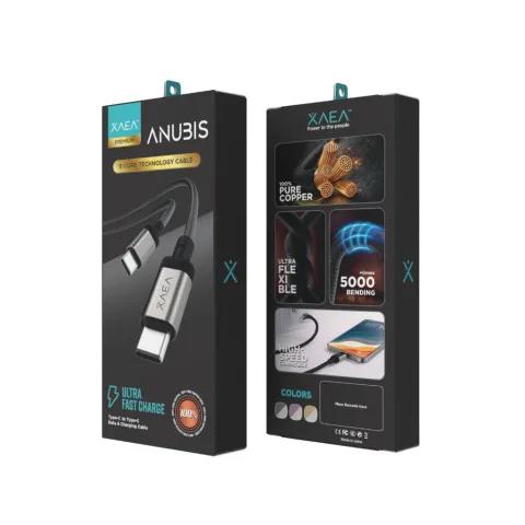 CABLE ANUBIS TIPO C-C MODX-00J1 - XAEA - NEGRO