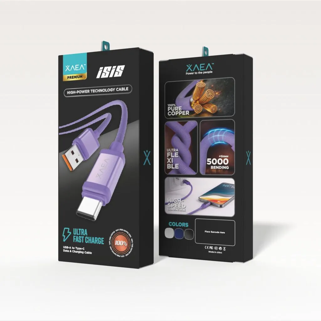 CABLE ISIS TIPO USB-C MODX-00IU - XAEA - LILA