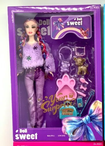 MUÑECA DOLL SWEET MARZ-017 - ZUMO - MORADO