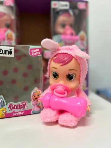 BEBE LLORÓN CON CHUPETE MAPZ-031 - ZUMO - ROSA
