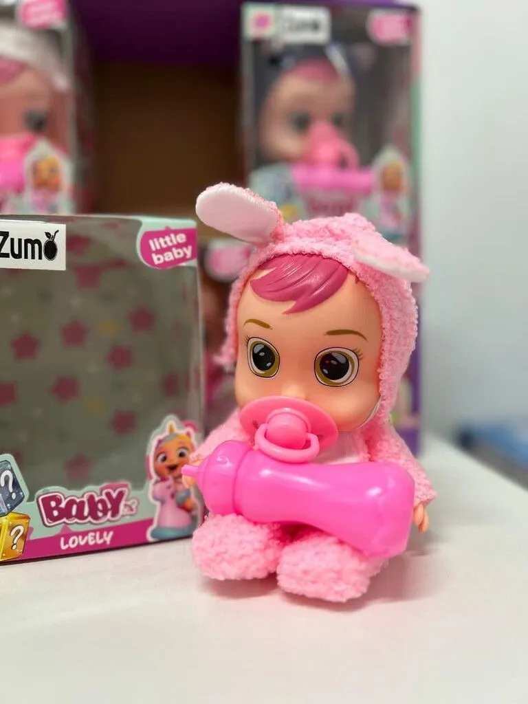 BEBE LLORÓN CON CHUPETE MAPZ-031 - ZUMO - ROSA