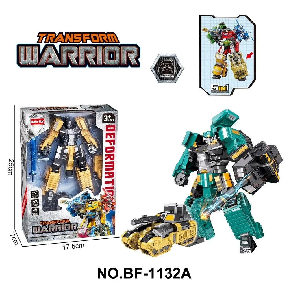AUTO A TRACCION-ROBOT TRANSFORMER ATRZ-009 - ZUMO - AMARILLO