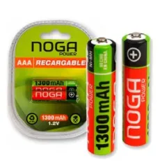 PILA RECARGABLE NOGA AAA BLISTER X2 1300MAH