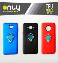 TPU ANILLO  MOD135E MOTO G6 GRIS AZUL