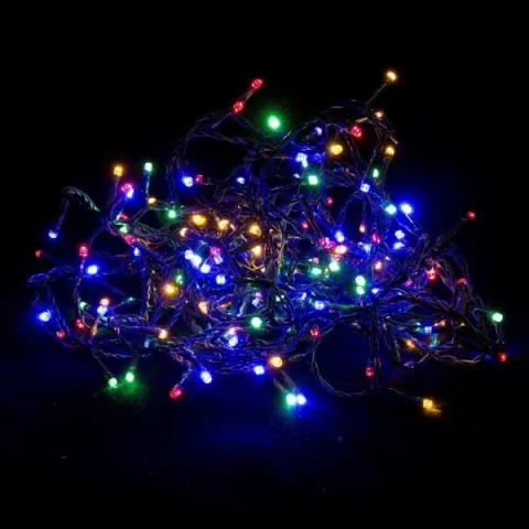 LUZ ARROZ MULTICOLOR X100 NAVIDAD L100W
