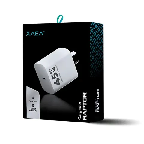 ADAPTADOR-CARGADOR 220V MODX-507 RAPTOR - 5,1A - 45W - 1TC + PD - XAEA - BLANCO