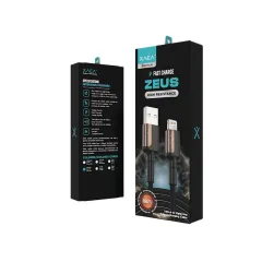 CABLE USB LIGHTNING MODX-104 - ZEUS - XAEA - MARRON