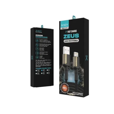 CABLE USB LIGHTNING MODX-104 - ZEUS - XAEA - DORADO
