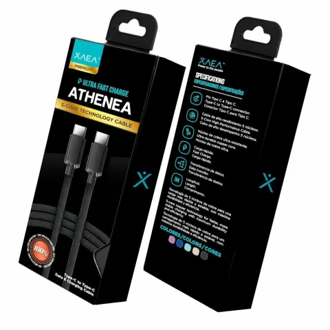 CABLE TIPO C - TIPO C MODX-097 - ATHENEA - XAEA - CELESTE