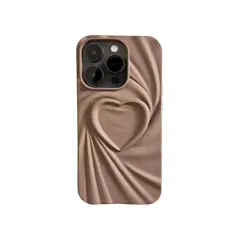 TPU MOD605 TEXTURA CORAZON - IPH 15 PRO MAX - XAEA - MARRON