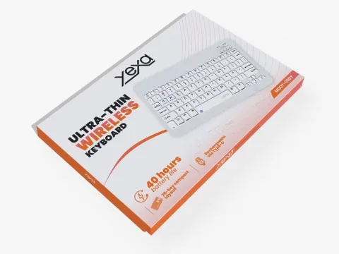 TECLADO BT ULTRAFINO COLORES MODY-00DY - YEXA - NEGRO