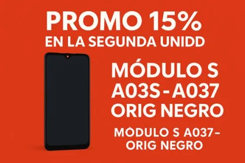 PROMO 15% EN LA SEGUNDA UNID MODULO S A03S - A037 - ORIG NEGRO