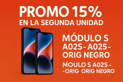PROMO 15% EN LA SEGUNDA UNID MODULO S A02S - A025 -ORIG NEGRO