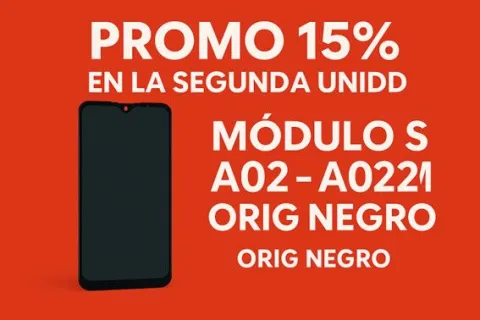 PROMO 15% EN LA SEGUNDA UNID MODULO S A02 - A022M - ORIG NEGRO