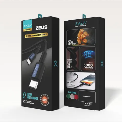 CABLE ZEUS TIPO C-TIPO C MODX-00MC - XAEA - AZUL METAL