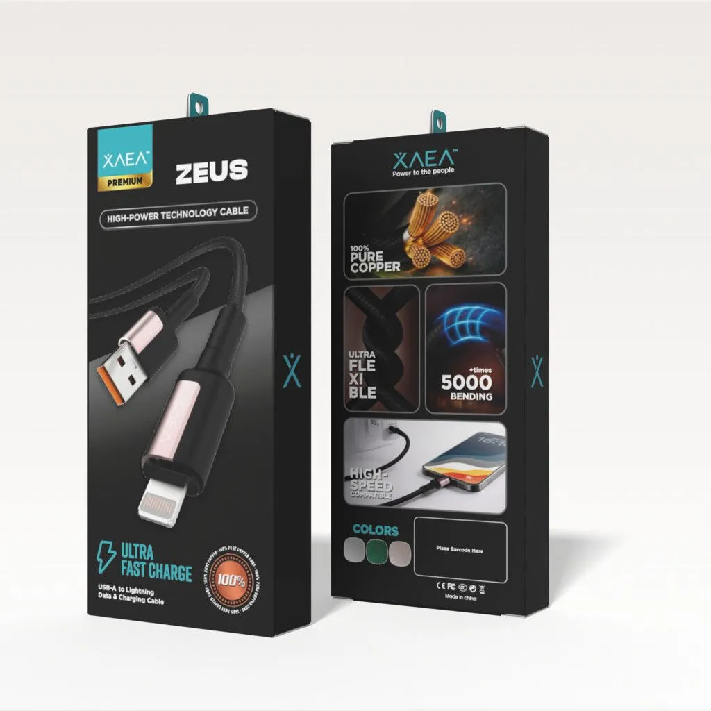 CABLE ZEUS TIPO USB-LIGHTNING MODX-00MF - XAEA - CHAMPAGNE