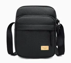 BOLSO  CUADRADO SIMIL CUERO MODV-00LP - VARIOS - NEGRO