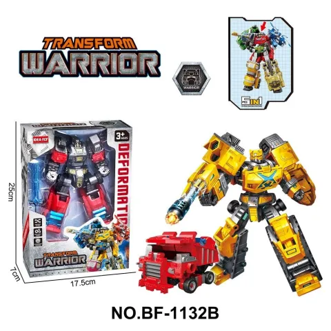 AUTO A TRACCION-ROBOT TRANSFORMER ATRZ-009 - ZUMO - ROJO