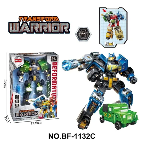 AUTO A TRACCION-ROBOT TRANSFORMER ATRZ-009 - ZUMO - VERDE