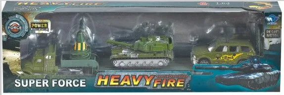 SET DE AUTOS MILITARES A TRACCIÓN DE ALUMINIO ESCALA 1:87 ATRZ-014- ZUMO - VERDE