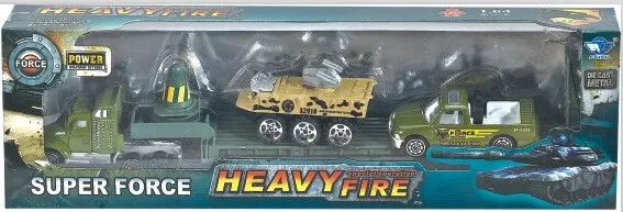 SET DE AUTOS MILITARES A TRACCIÓN DE ALUMINIO ESCALA 1:87 ATRZ-014 - ZUMO - VERDE
