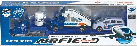 SET DE AUTOS AEROESPACIALES A TRACCIÓN DE ALUMINIO ESCALA 1:87 ATRZ-015- ZUMO - AZUL