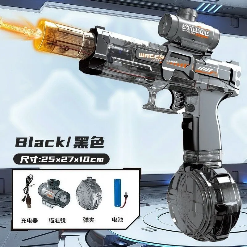 PISTOLA DE AGUA FUEGO CONTINUO SARZ-025 - ZUMO - NEGRO