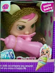 MINI BEBE LLORÓN CON DISFRAZ DE 11.25 CM MARZ-014 - ZUMO - MARRON