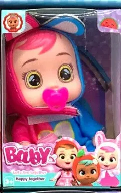 MINI BEBE LLORÓN DE 11.25 CM MARZ-013 - ZUMO - ROSA