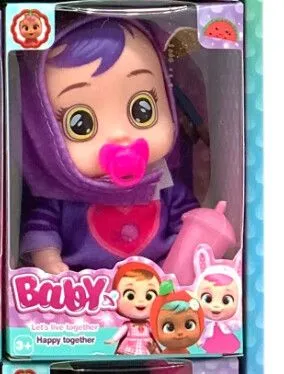MINI BEBE LLORÓN DE 11.25 CM MARZ-013 - ZUMO - MORADO