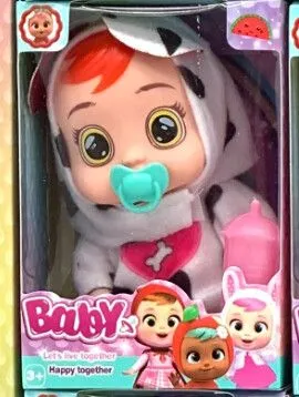 MINI BEBE LLORÓN DE 11.25 CM MARZ-013 - ZUMO - BLANCO