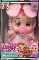 MINI BEBE LLORÓN CON DISFRAZ DE 11.25 CM MARZ-014 - ZUMO - ROSA