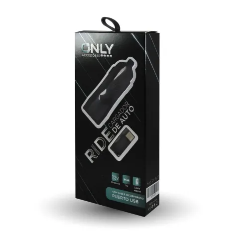 CARGADOR 12V MOD 33 ECO 3.1 AMP - RIDE - ONLY - TIPO C