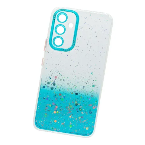 TPU MOD513 GLITTER SPLASH - MOT E13 - ONLY - LIGHT BLUE