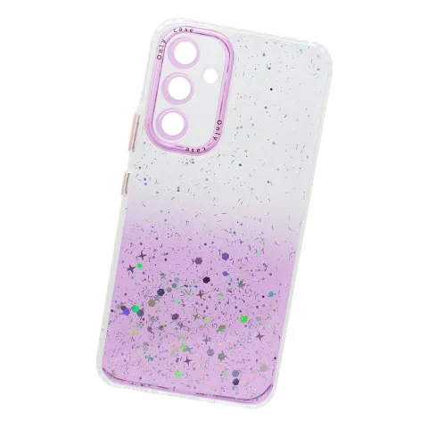 TPU MOD513 GLITTER SPLASH - MOT E13 - ONLY - PURPLE