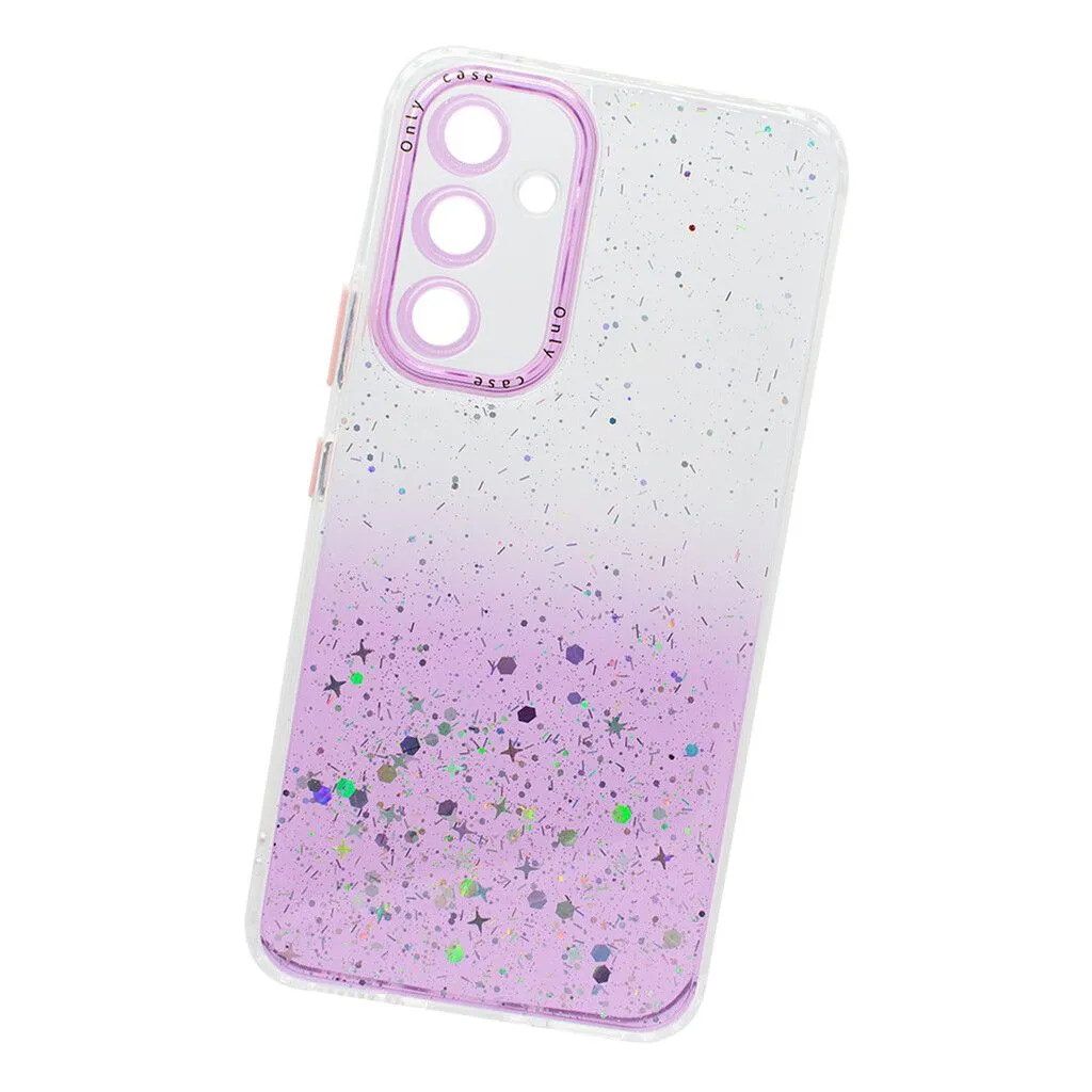 TPU MOD513 GLITTER SPLASH - MOT E13 - ONLY - PURPLE