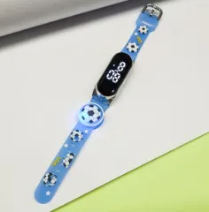 WATCH BAND KIDS FUTBOL C/LUCES MODV-003L - VARIOS - AZUL